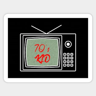 70´s kid tv retro Sticker